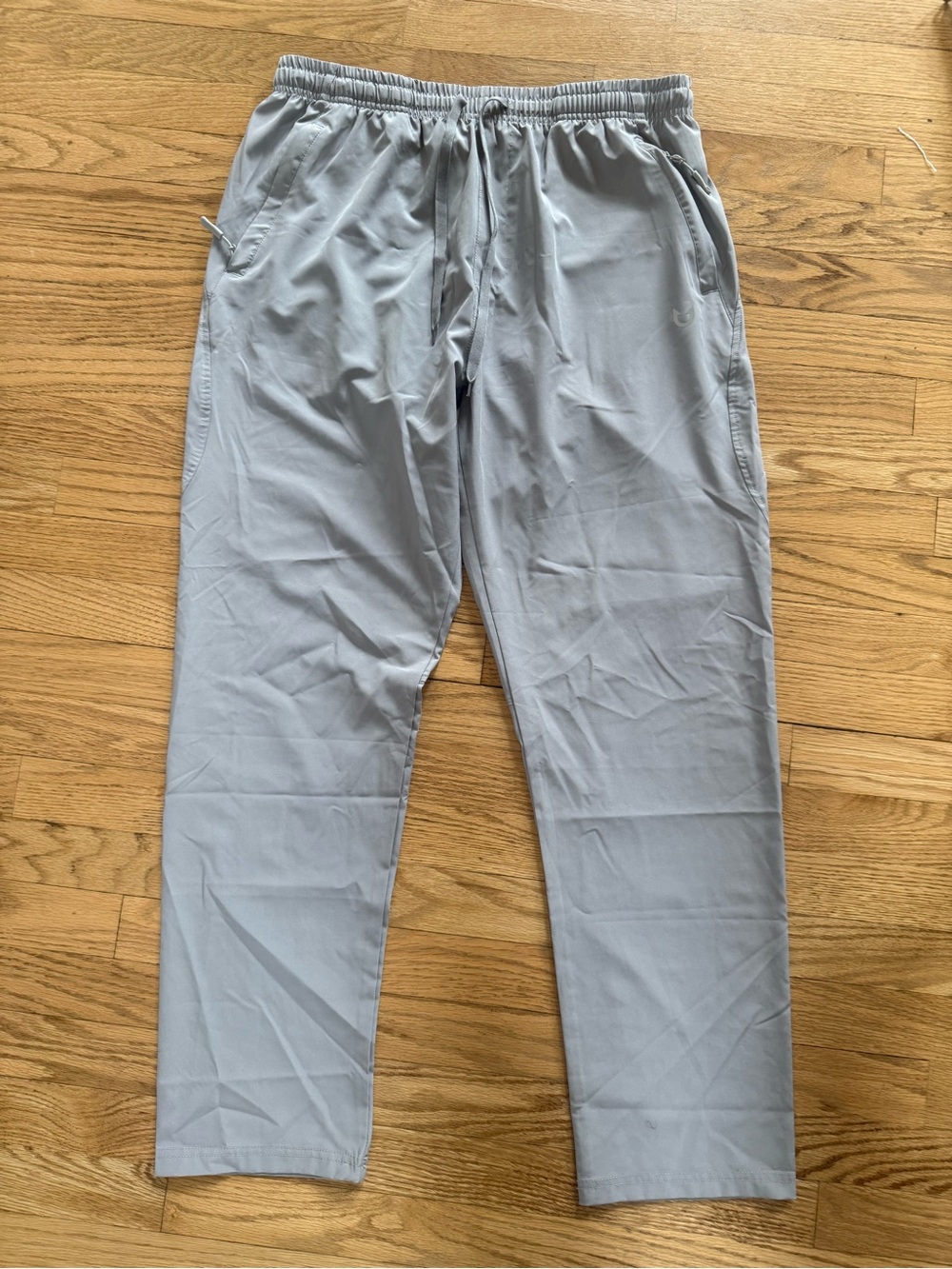 Northyard Mens Light Gray Lightweight Athletic Running Pants Size Large